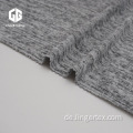 Heather Grey Polyester Hacci Stoff für Pullover